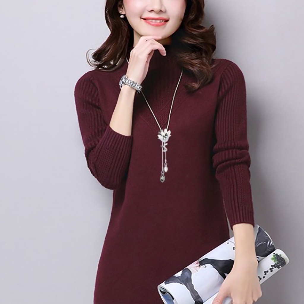 Dây chuyền dài mặt hình bông hoa phối đá nhân tạo đẹp mắt cho nữ