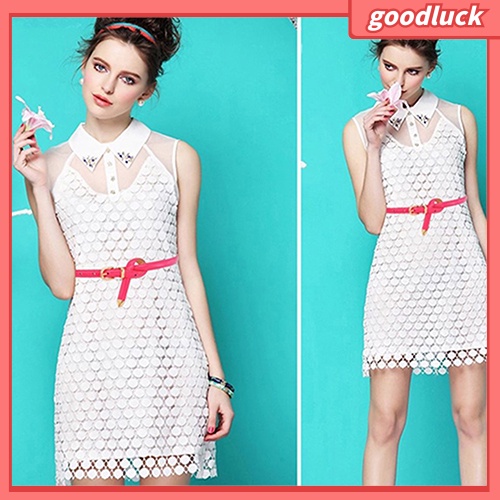 Dây Nịt Nữ, Bản Hẹp, Giả Da