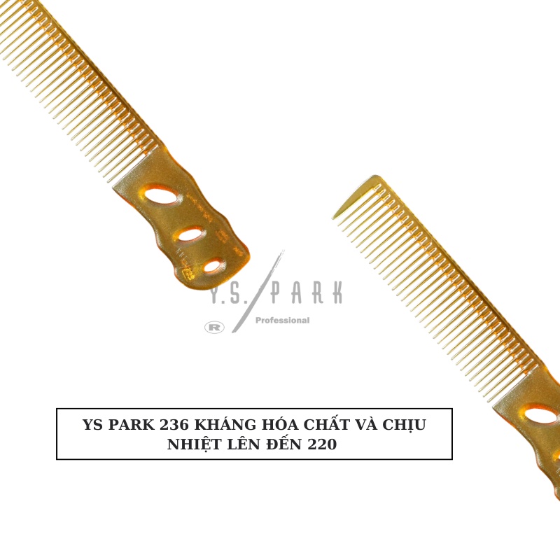 Lược cắt tỉa tóc chịu nhiệt Nhật Bản YS PARK professional cho tóc tự nhiên YS-236 hàng chính hãng