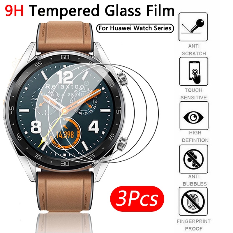 Set 3 Kính Cường Lực 9H HD Chuyên Dụng Cho Đồng Hồ Huawei GT / GT2 / GT2 Pro / GT 2E Honor Watch Magic 2