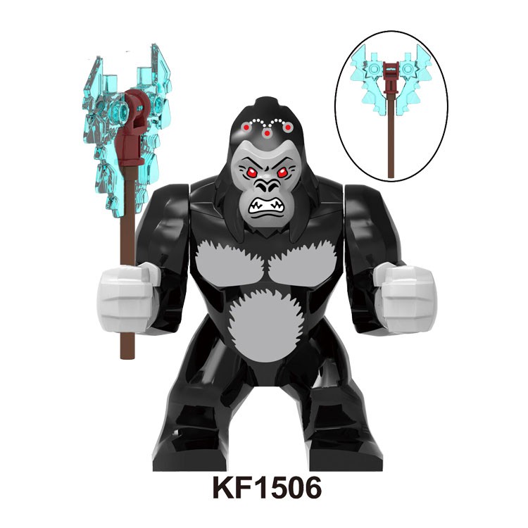 Mô hình đồ chơi lắp ráp nhân vật King Kong / Godzilla Kf1506-1507 vui nhộn