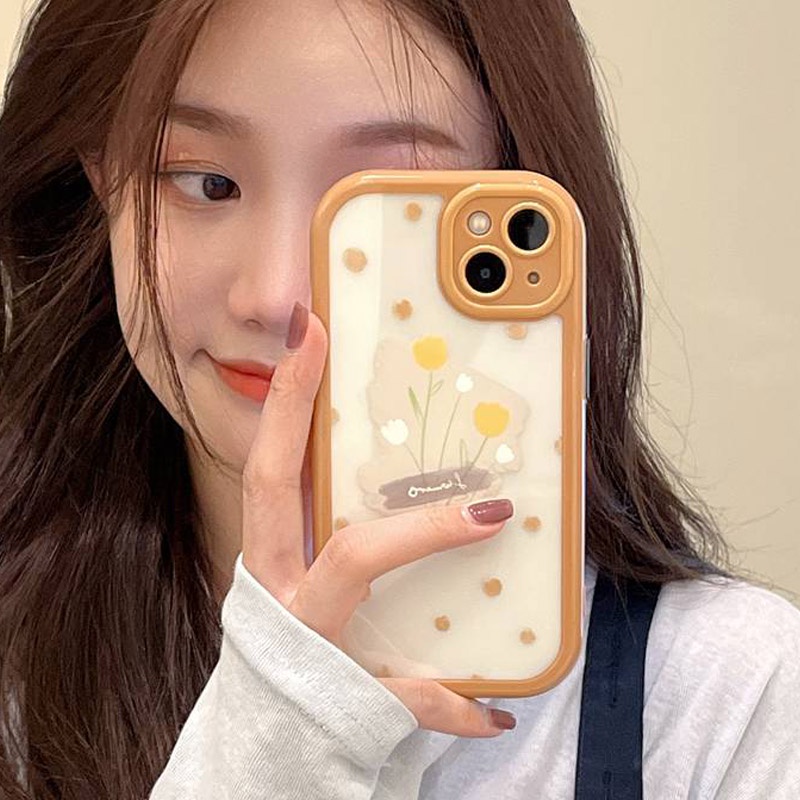 Ốp Điện Thoại Mềm Trong Suốt In Hình Hoa Hướng Dương Cho IPhone Xr Xs Max Ip Apple IPhone 11 12 13 Pro Max