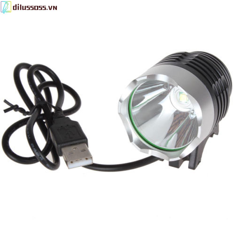 Đèn pha LED 3 chế độ XM-L T6 Q5 1200Lm cho xe đạp