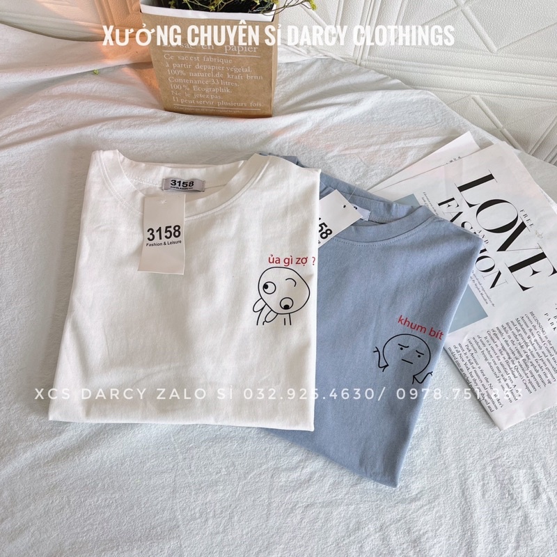 áo thun 3158 ✨ FREESHIP ✨ áo thun cặp đôi ngộ nghĩnh unisex nam nữ