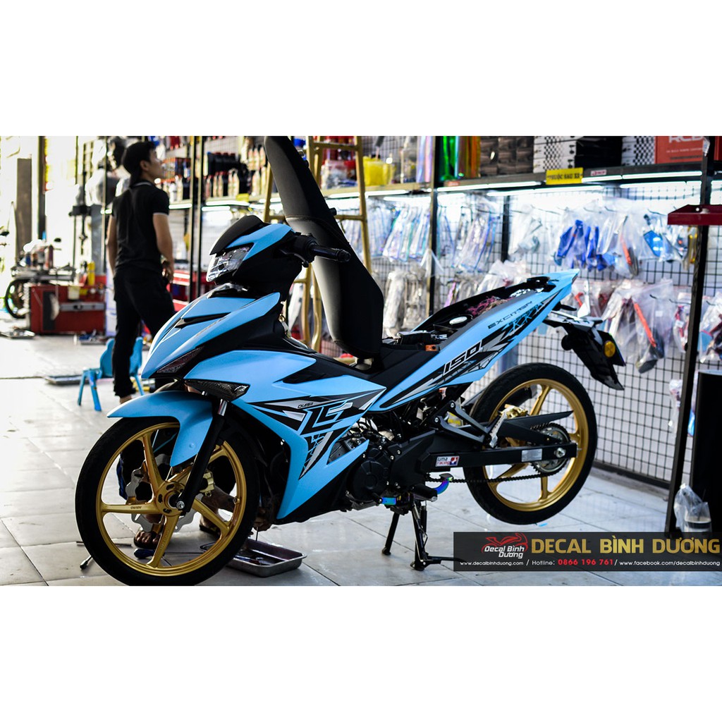 Tem trùm Exciter 150 Xanh Nhám 🍀 FREESHIP 🍀 Độc Lạ