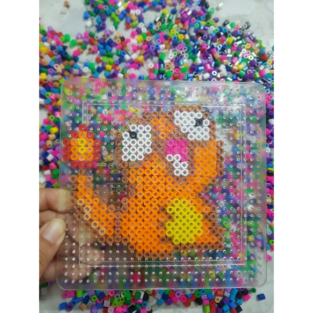 [Bảng màu 3] 1000 Hạt Perler beads 5MM - Hạt nhựa đồ chơi 5mm , Hama Beads, Tranh Pixel