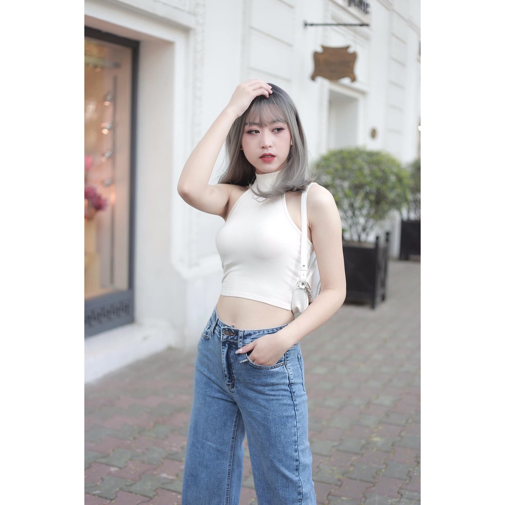 Quần jeans ống rộng 02 màu khói đá