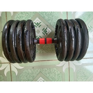 Combo tạ tay 42cm lắp được 40kg tạ gang cho 1 tay