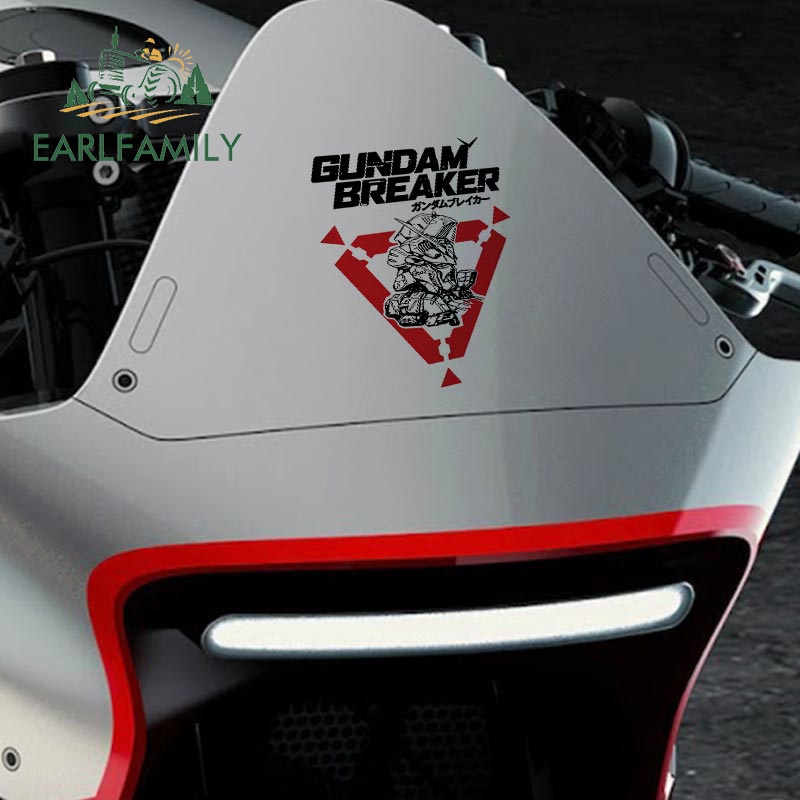 Earlfamily 13cm GUNDAM RX Anime Creativite Xe Dán Chống Trầy Xước Vinyl Ốp Lưng Laptop Đề Can Đồ Họa Graffiti