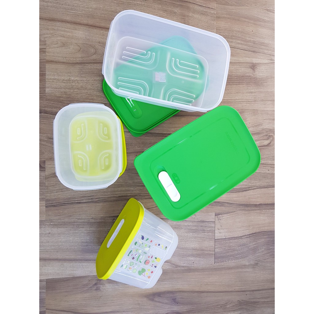 Hộp bảo quản Tupperware 💕Freeship💕 Bộ hộp trữ mát có nút hô hấp Ventsmart 4 - Hàng mới về