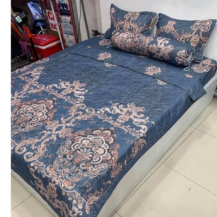 Bộ Drap Giường 5 Món Cotton Gồm Mền Hè + Drap + 2 Áo Gối + Áo Gối Ôm Đủ Kích Cỡ 1m2 1m4 1m6 1m8 2m2 Album 2022-01