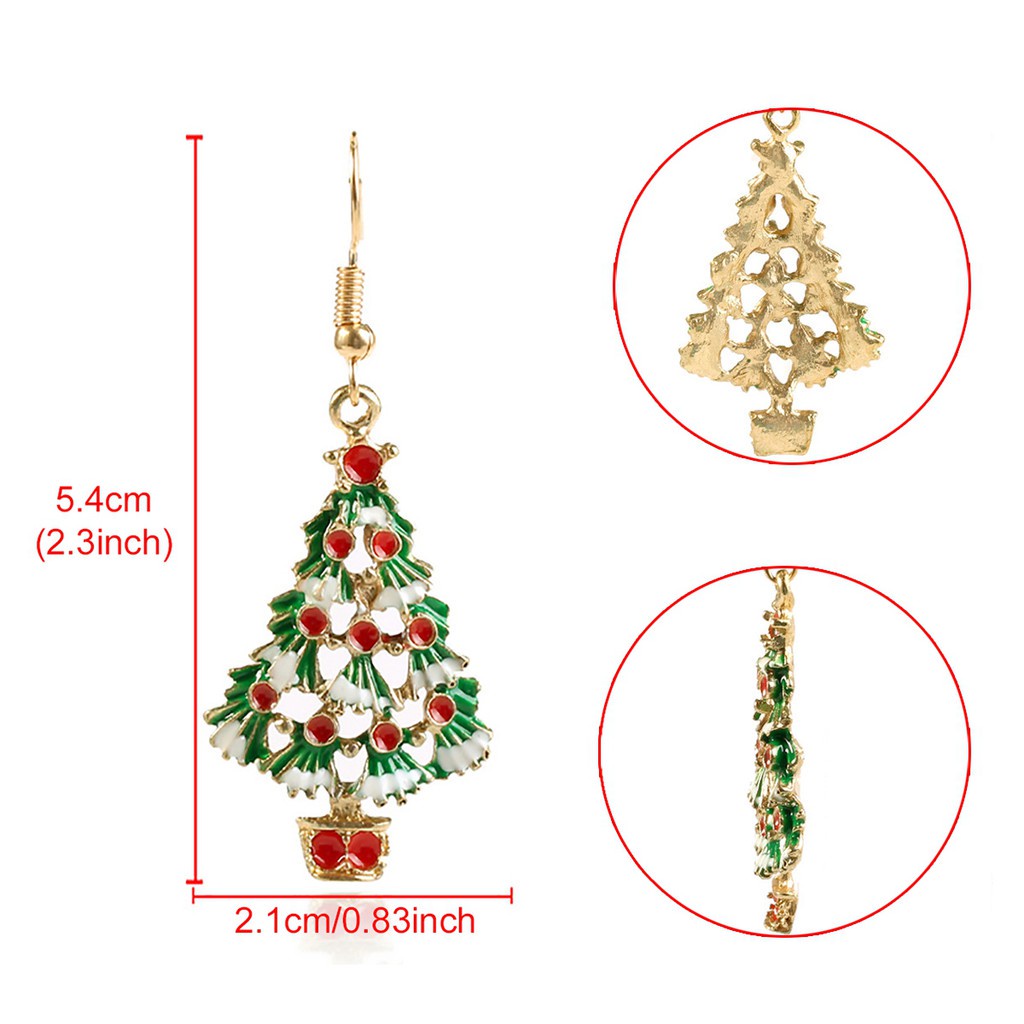 Bông Tai Hình Ông Già Noel / Người Tuyết / Người Tuyết Trang Trí Giáng Sinh Năm Mới 2023