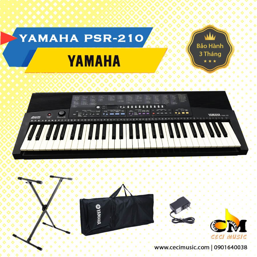 Đàn Organ Yamaha PSR210 Hàng nội địa Nhật, Like new 90%, 61 phím, đàn phù hợp cho người mới học hoặc trẻ em