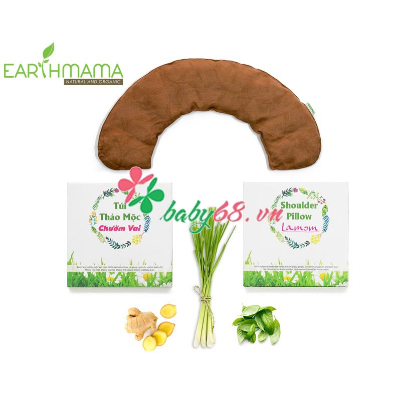 Gối chườm vai thảo mộc Lamom