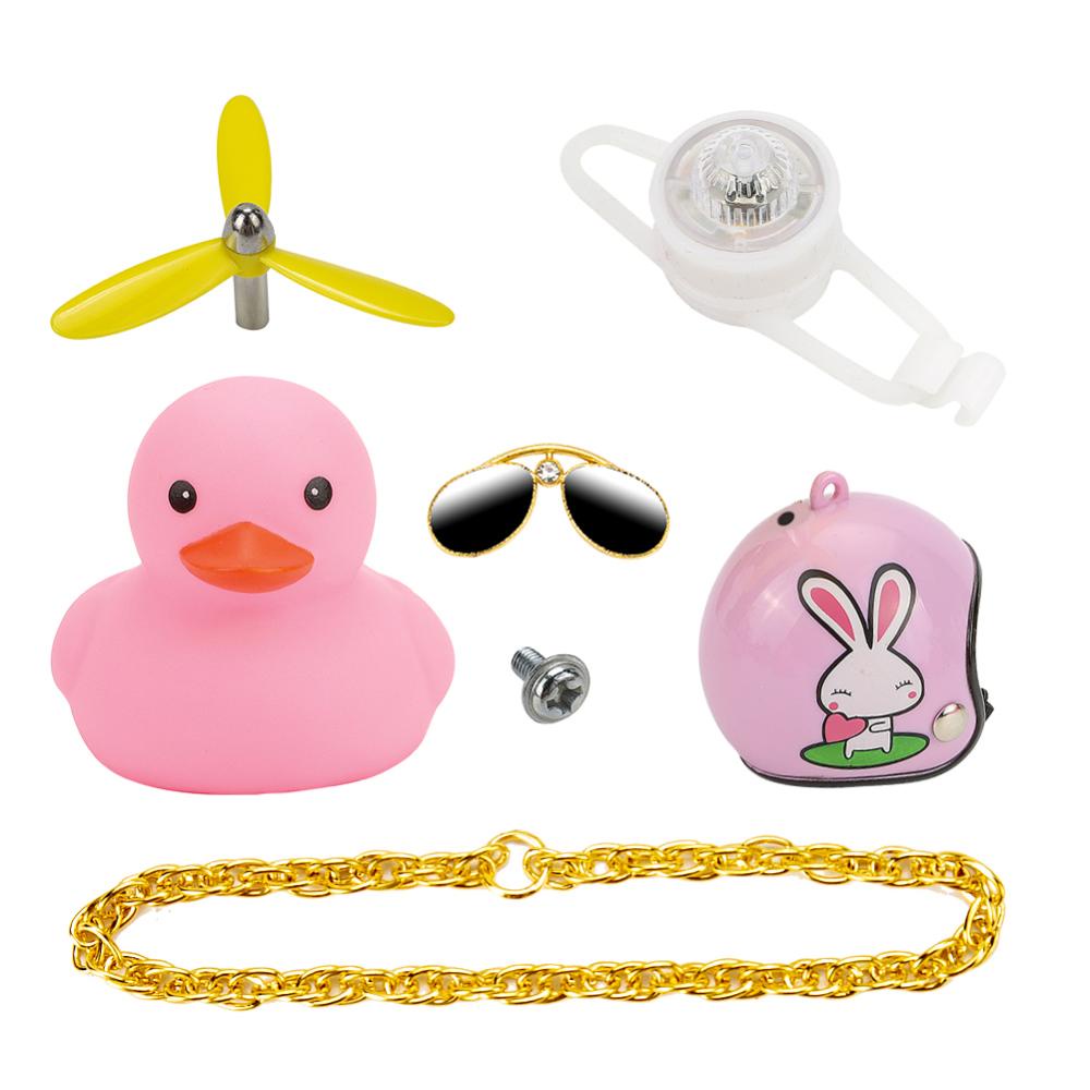 Chú Vịt Vàng Đội Nón Bảo Hiểm Dễ Thương Dành Cho Trang Trí Xe Đạp C5X9