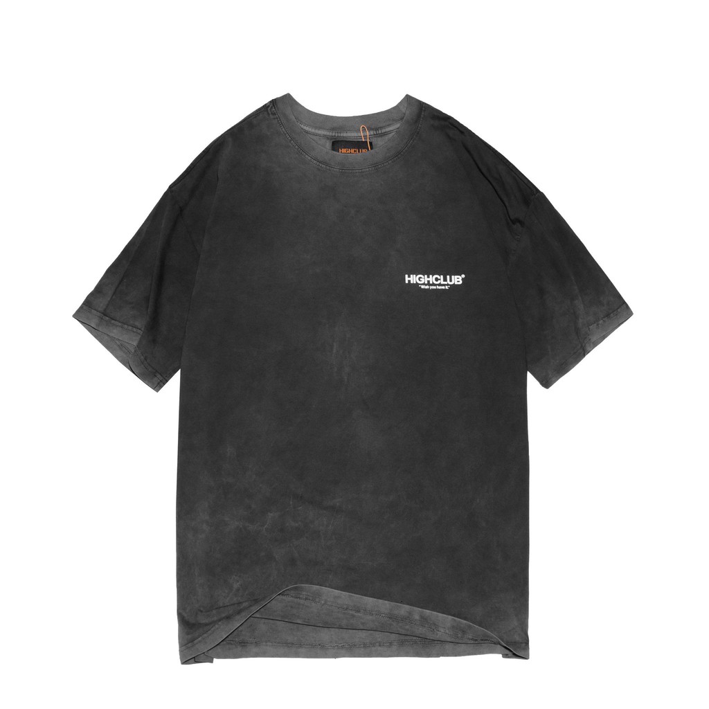 [Mã SKAMSALE8 giảm 10% đơn 200K] Áo Thun BASIC WASHED Tay Lỡ Unisex Nam/Nữ Xám Cổ Tròn - HIGHCLUB Brand Chính Hãng