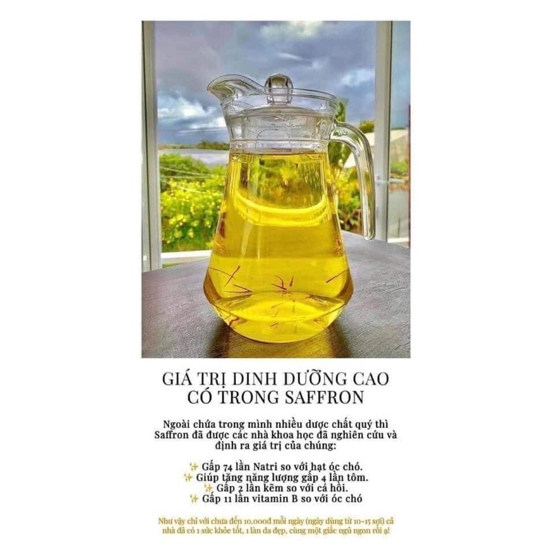 Saffron, nhuỵ hoa nghệ tây BABY SAFFRON Ấn Độ nhập khẩu CHÍNH HÃNG, combo 5gr | BigBuy360 - bigbuy360.vn