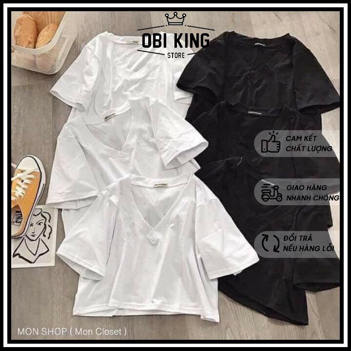 [C01] ÁO croptop nữ cổ tim from rộng siêu mát màu trắng, đen, vàng Freesize dưới 68kg