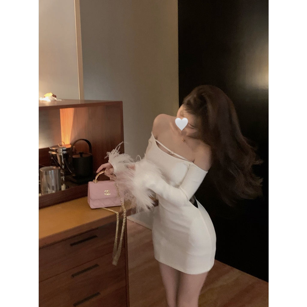 Đầm Cổ Chữ V Màu Trơn Thiết Kế Mỏng Quyến Rũ Thời Trang Dành Cho Mùa Hè