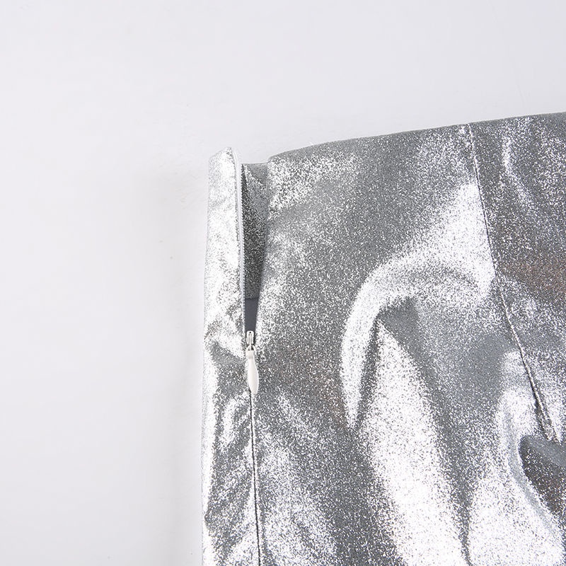 Jiashucheng Iashotty Chân Váy Ngắn Bằng Lụa Sáng Nhân Vật Hoàng Gia Disco Đường Phố Gợi Cảm Hợp Xu Hướng Bắn Súng Nóng Bỏng