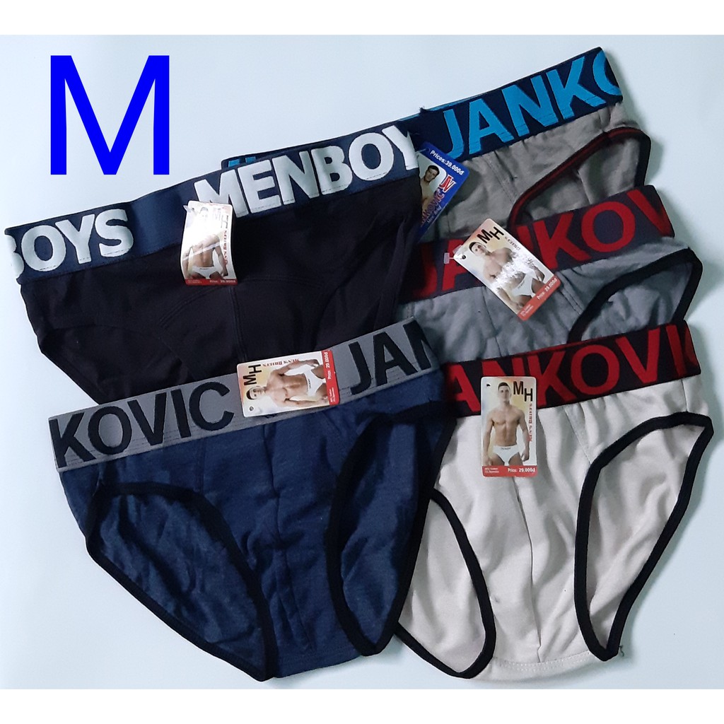 Combo 04 quần lót Nam 100% Cotton 02 chiều thấm hút
