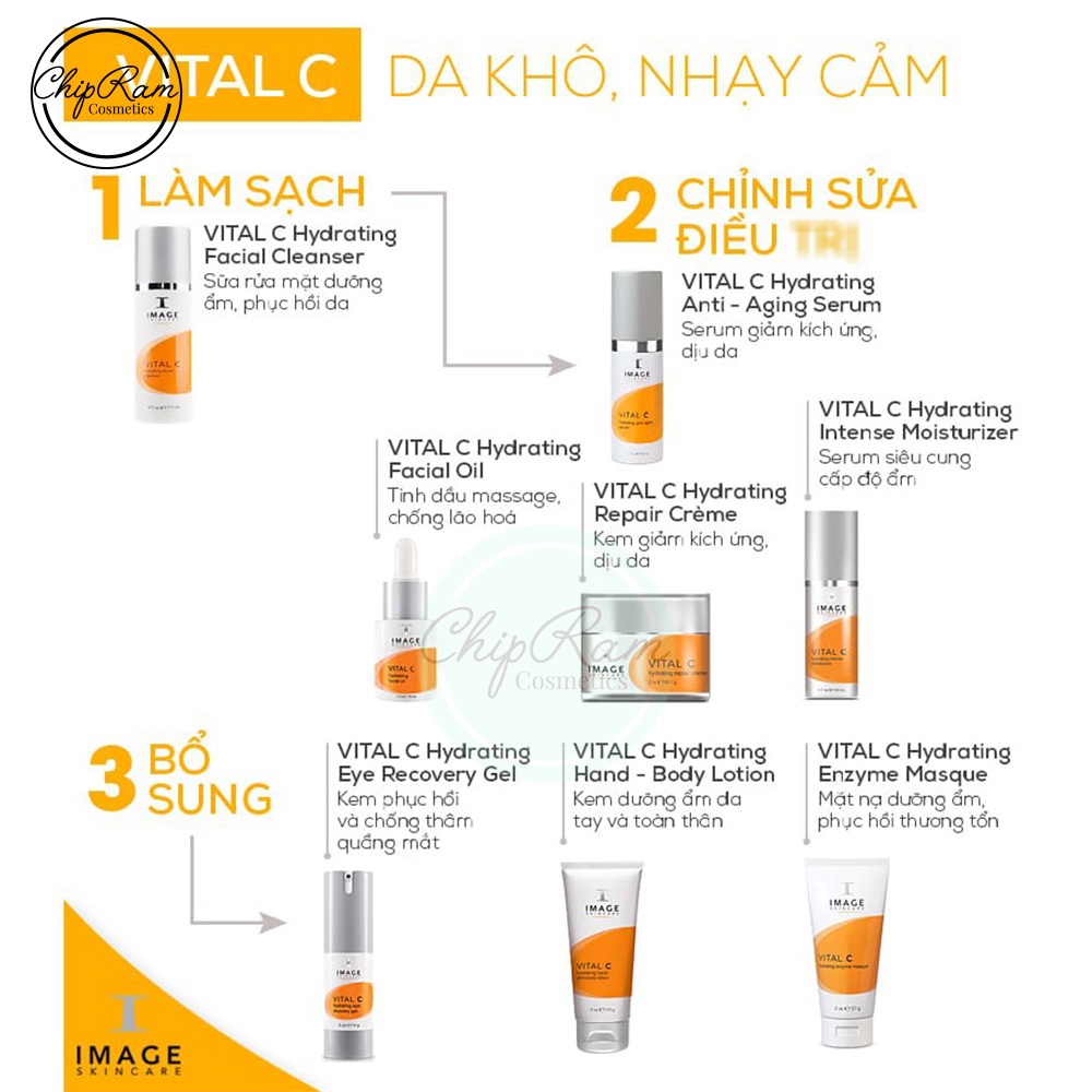 Kem phục hồi chống thâm quầng mắt  Image Skincare Vital C Hydrating Eye Recovery Gel 15ml