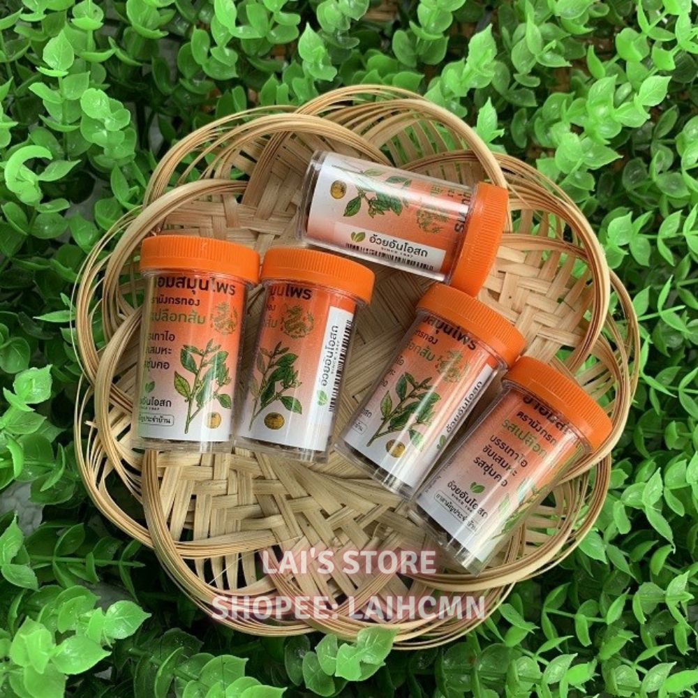 Kẹo Ngậm Giảm Ho Cam Thảo Ouayun Vị Cam và Chanh, Thảo Dược Thái Lan 100 viên Siêu Hiệu Quả - LAI'S STORE