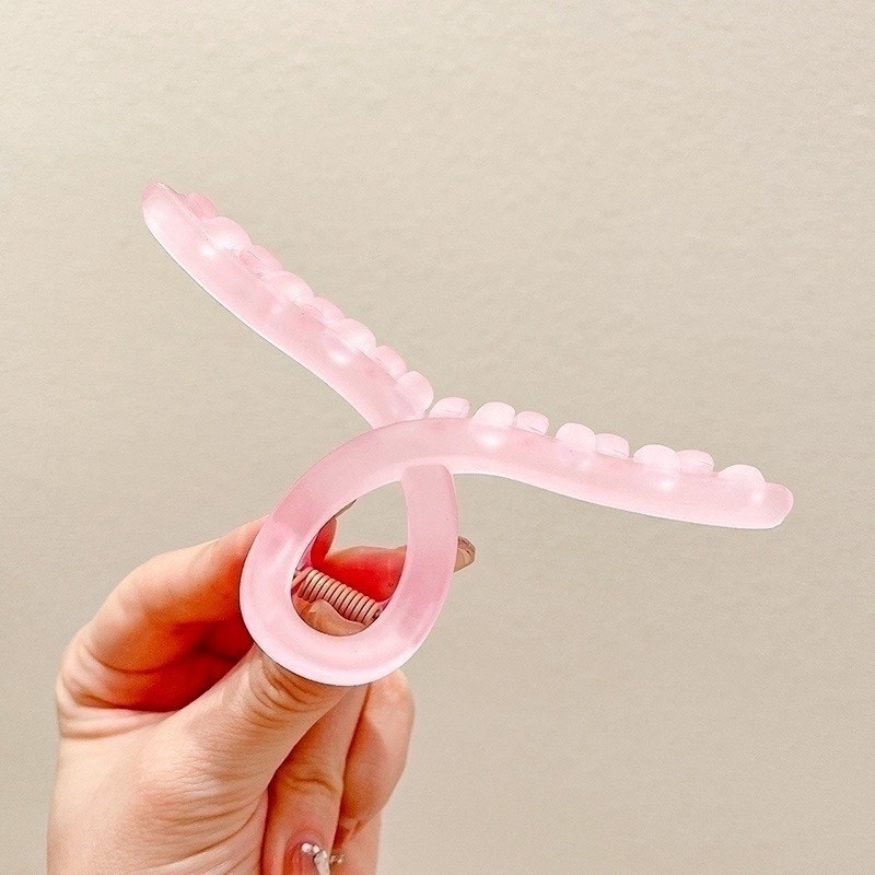 Kẹp Tóc Nhựa Acrylic Màu Sáng Đơn Giản Thời Trang Hàn Quốc