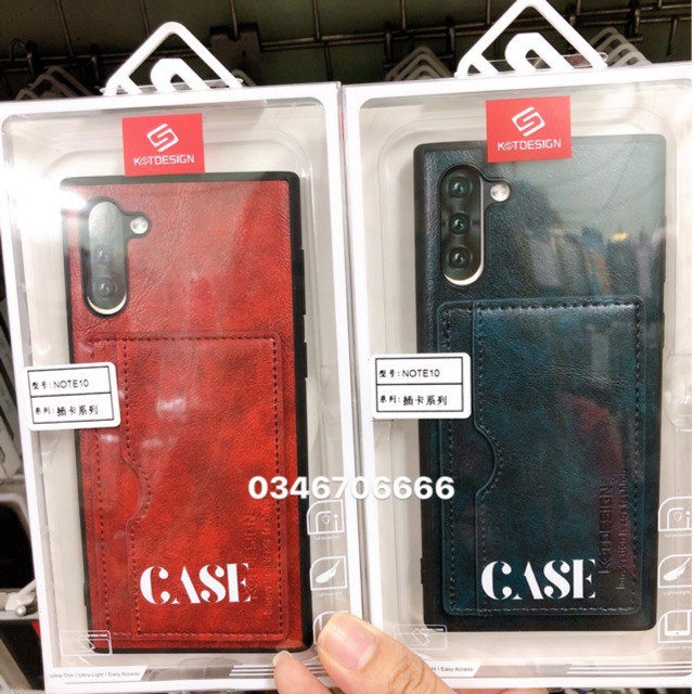 Ốp da ví lưng KT Samsung note10/ note 10+ ♥️