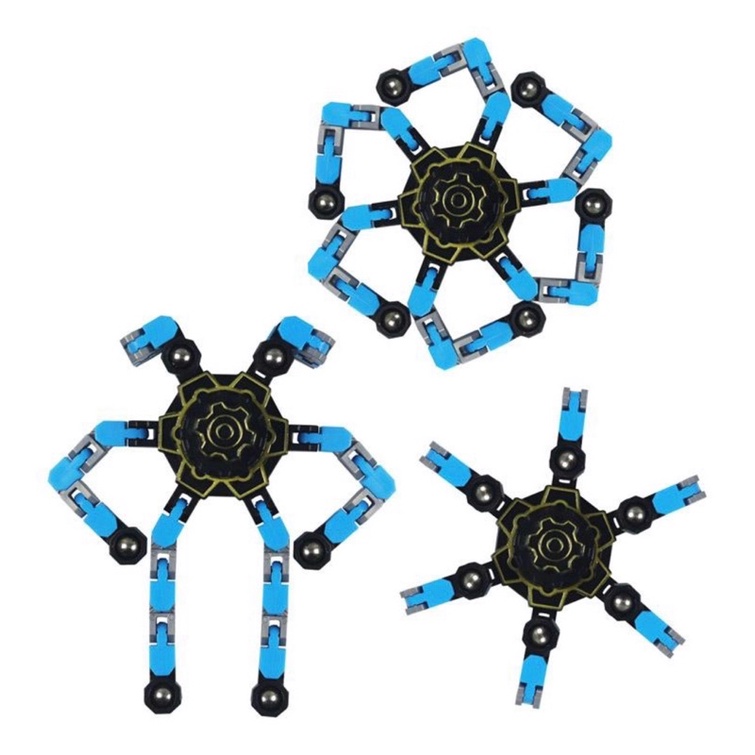 Con quay biến hình cơ học dạ quang, con quay robot lắp ráp robot fidget spinner