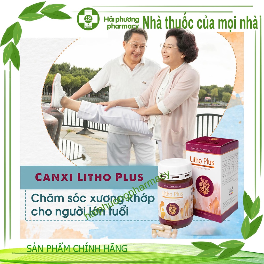 Canxi hữu cơ từ Tảo biển Litho Plus – cho bà bầu trước và sau sinh không gây táo bón - Sanct Bernhard