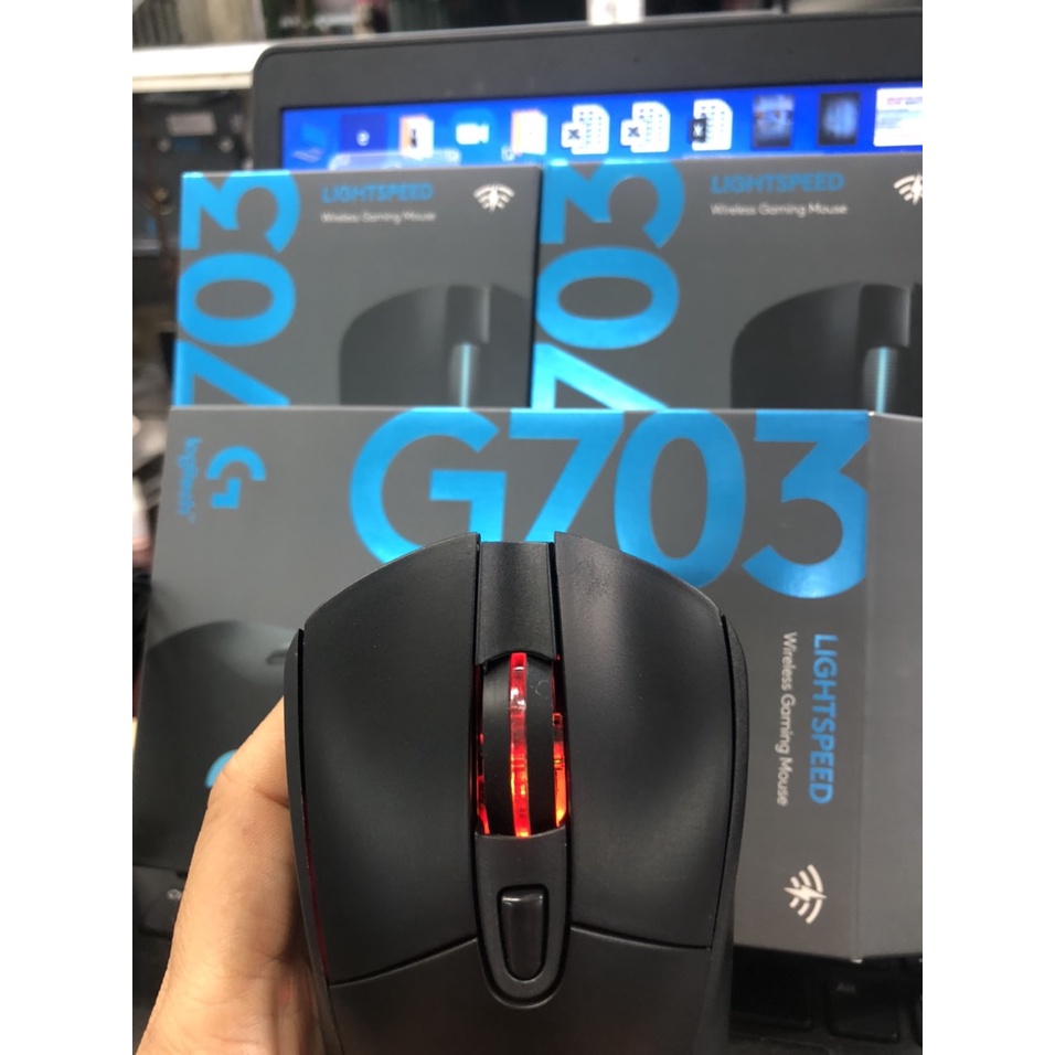 Chuột chơi game cảm biến tốc độ Logitech G703 có đèn 16000DPI POWERPLAY cho Windows Mac OS Chrome OS