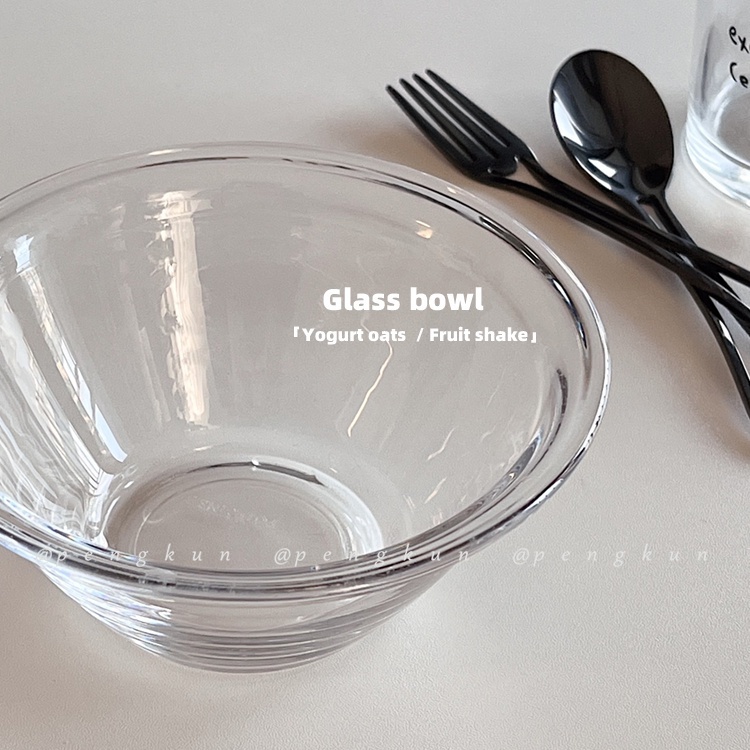 Bát Ăn Kem/Salad/Trái Cây Bằng Kính Kiểu Dáng Đơn Giản