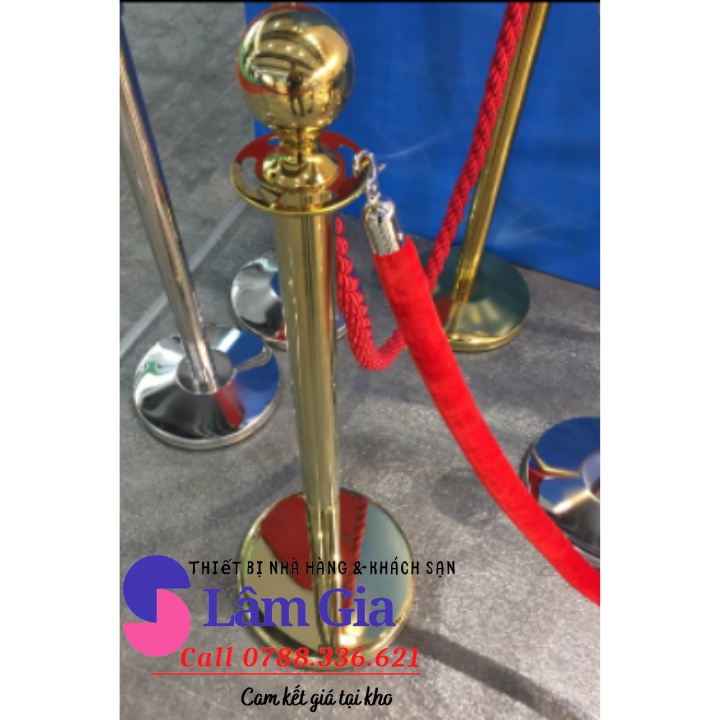 Cột chắn phân làn - cột chắn giũa khoảng cách - cột chắn inox đầu tròn-cột phân cách - cột phân lối đi
