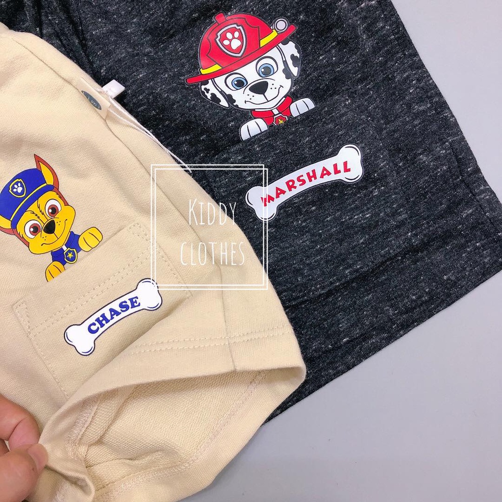 Quần thun cotton da cá bé trai hình in Pawpatrol chó cứu hộ bé nào cũng thích