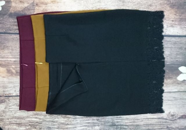 Chân váy ôm công sở phối ren | BigBuy360 - bigbuy360.vn