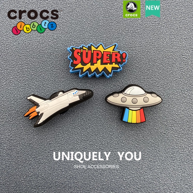 Khóa Cài Giày Crocs / jibbitz charms Hình Máy Bay Hoạt Hình Phong Cách Mới Thời Trang