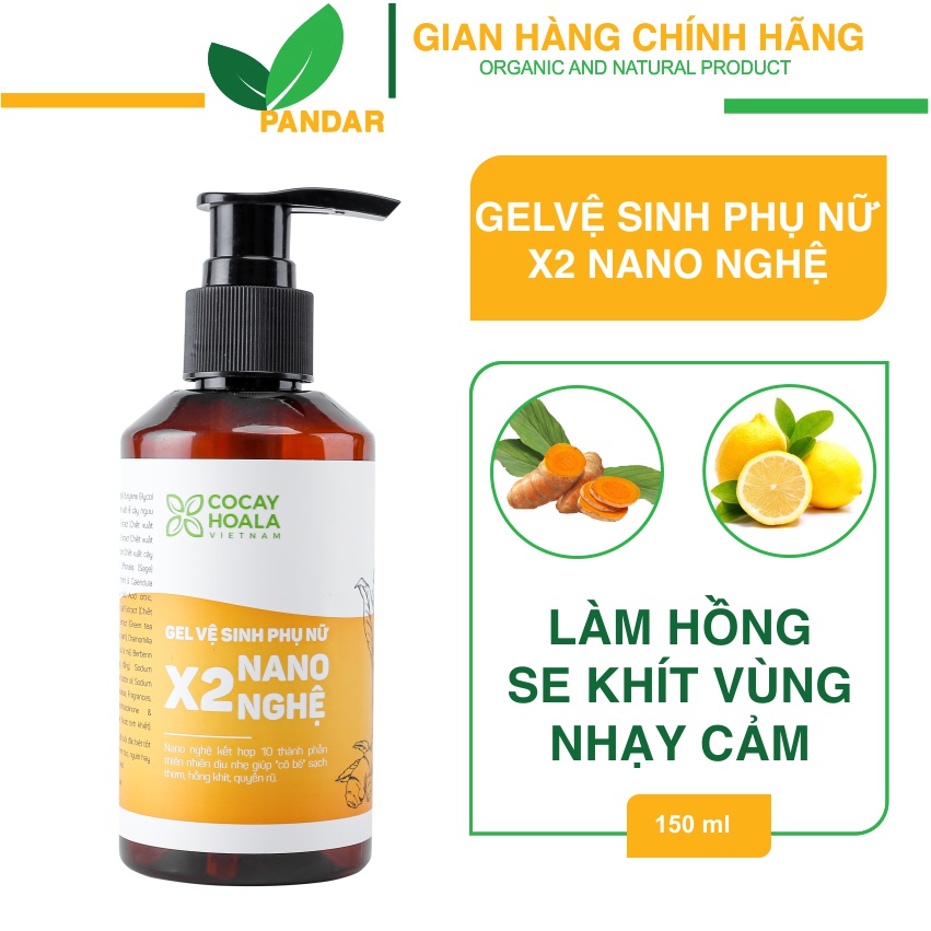 COMBO Dung dịch vệ sinh nam Serenys, 100ml, Dung dịch vệ sinh phụ nữ x2 nano nghệ, 150ml, Cỏ cây hoa lá, PANDAR