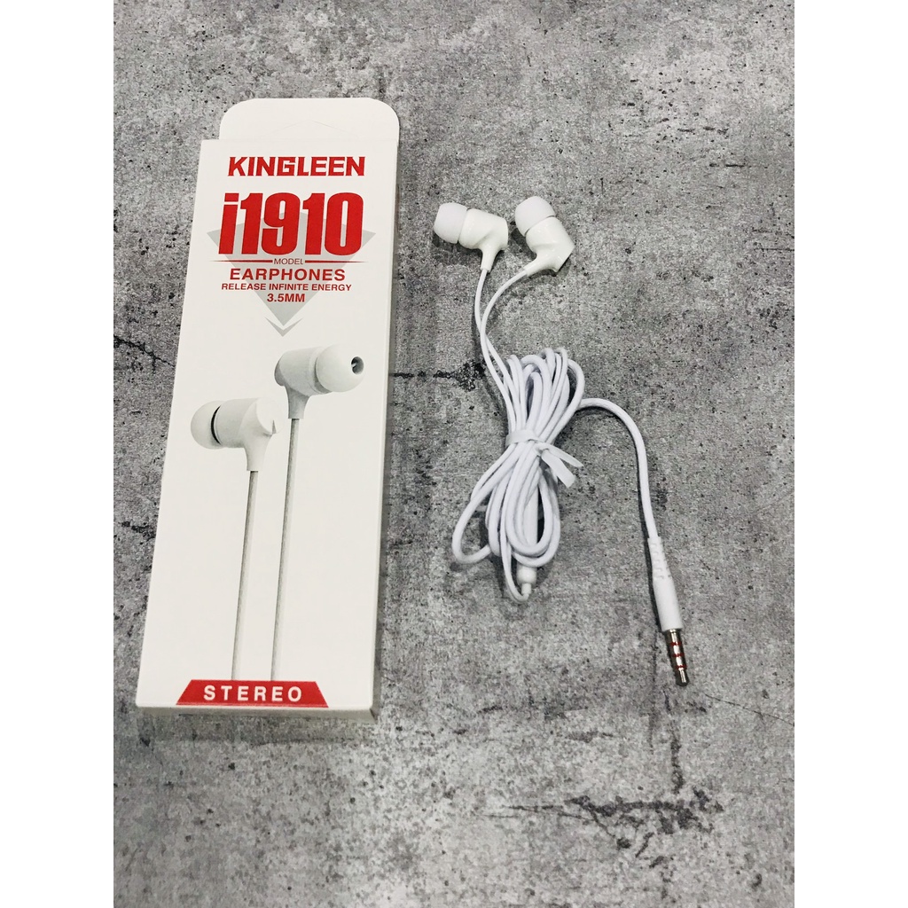 Earphone 1.2m i1910 (trắng) Kingleen