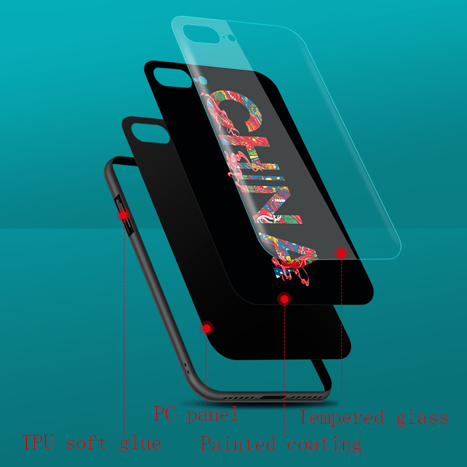 2021 Gift Phone case iPhone 11 12 Mini Pro Max Glass case Kobe