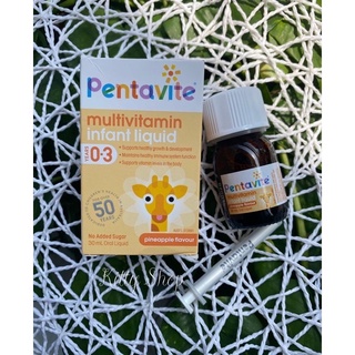 MẪU MỚI PENTAVITE INFANT LIQUID 30ML VỊ TRÁI CÂY 0-3Y CHUẨN BILL