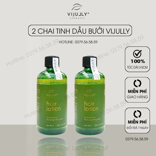 Bộ 2 Chai Xịt Dưỡng Tóc Hair Lotion, Tinh dầu bưởi Vijully, Ngăn Ngừa Rụng Tóc, Kích Thích Mọc Tóc, 100ml