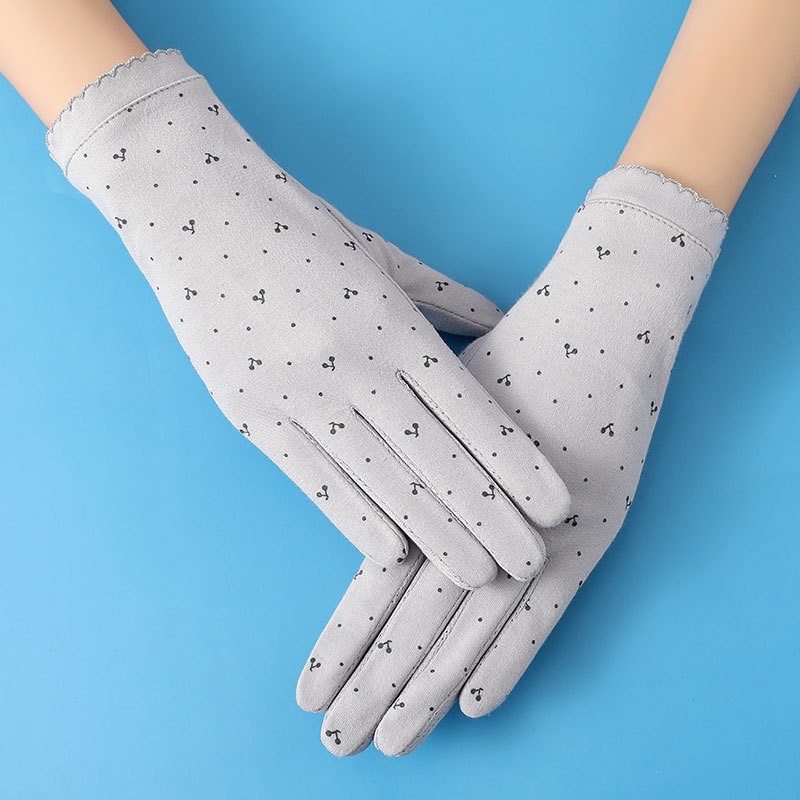 Gang Tay Chống Nắng Nữ Xuất Hàn chất Vải Mềm Mịn Chống UV Cảm Ứng Màn Hình ĐT Dễ Thương GTCN128