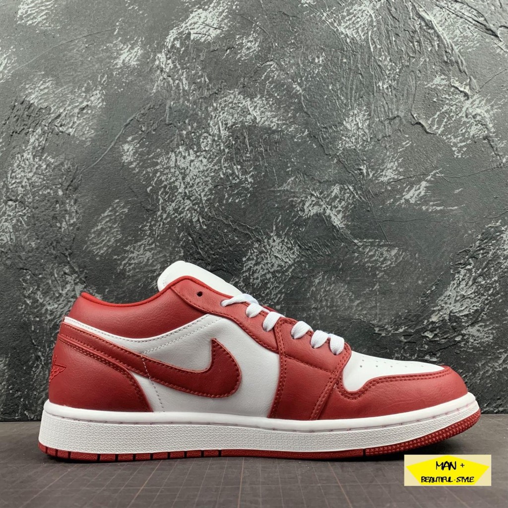 ( SALE CỰC SỐC ) Giày thể thao sneaker AIR Jordan 1 Low Gym Red White dành cho nam nữ, JD 1 cổ thấp "": '