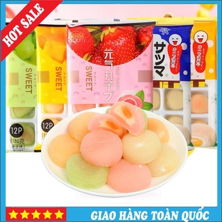 🍓🍓CỰC HẤP DẪN🍓🍓Gói 180gr Bánh Mochi Kem Lạnh Vị Hoa Quả (12 Bánh)