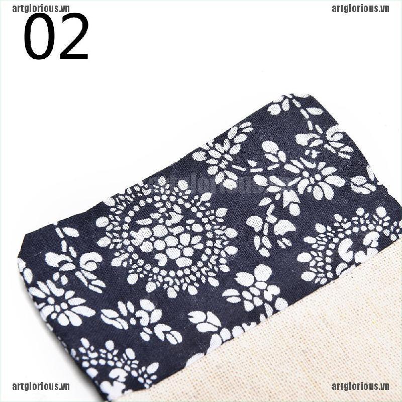 Bộ 2 Túi Vải Cotton Đựng Trang Sức Thủ Công
