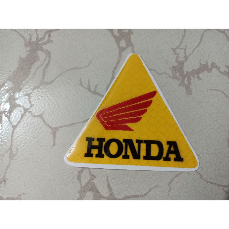 Tem nổi tam giác dán đuôi xe Honda