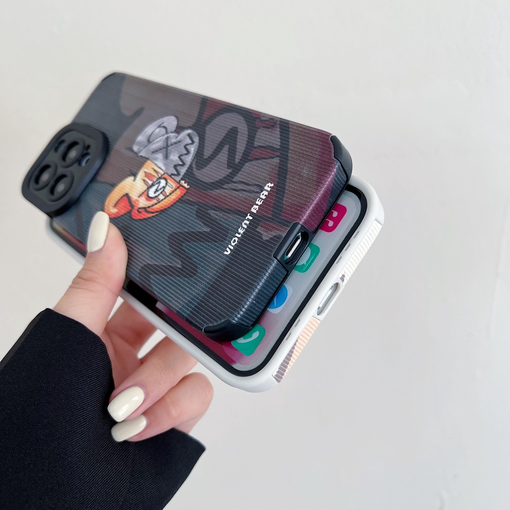 Ốp Điện Thoại In Gấu Sang Trọng Cho iphone 14 Pro Max 14 plus 13 Pro Max 13 13pro 11 Pro Max 11 X Xs XR Xs Max 7plus 8plus 12Pro 12 Pro Max