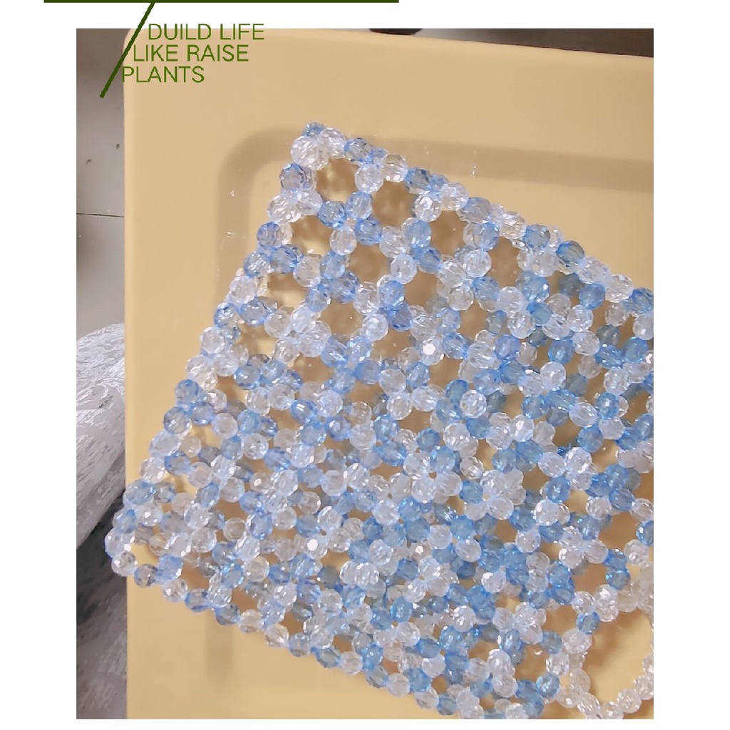 Túi đeo chéo kiểu dệt tay đính hoa thủ công thời trang phong cách mùa hè