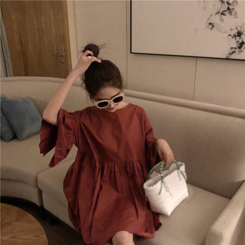 Women Summer Double Sleeves Cute Dress | BigBuy360 - bigbuy360.vn